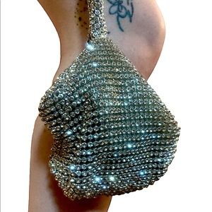 Small sparkle rhinestone classic clutch